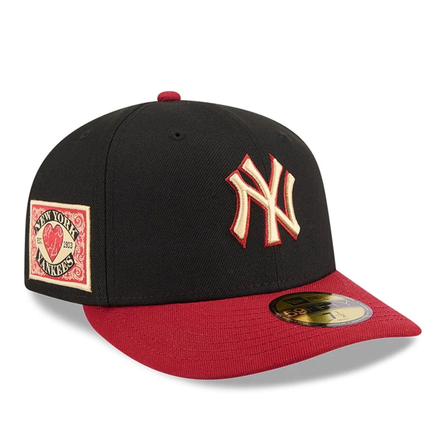Pictured is this MLB Team Cards New York Yankees 59FIFTY Fitted cap in black. 1