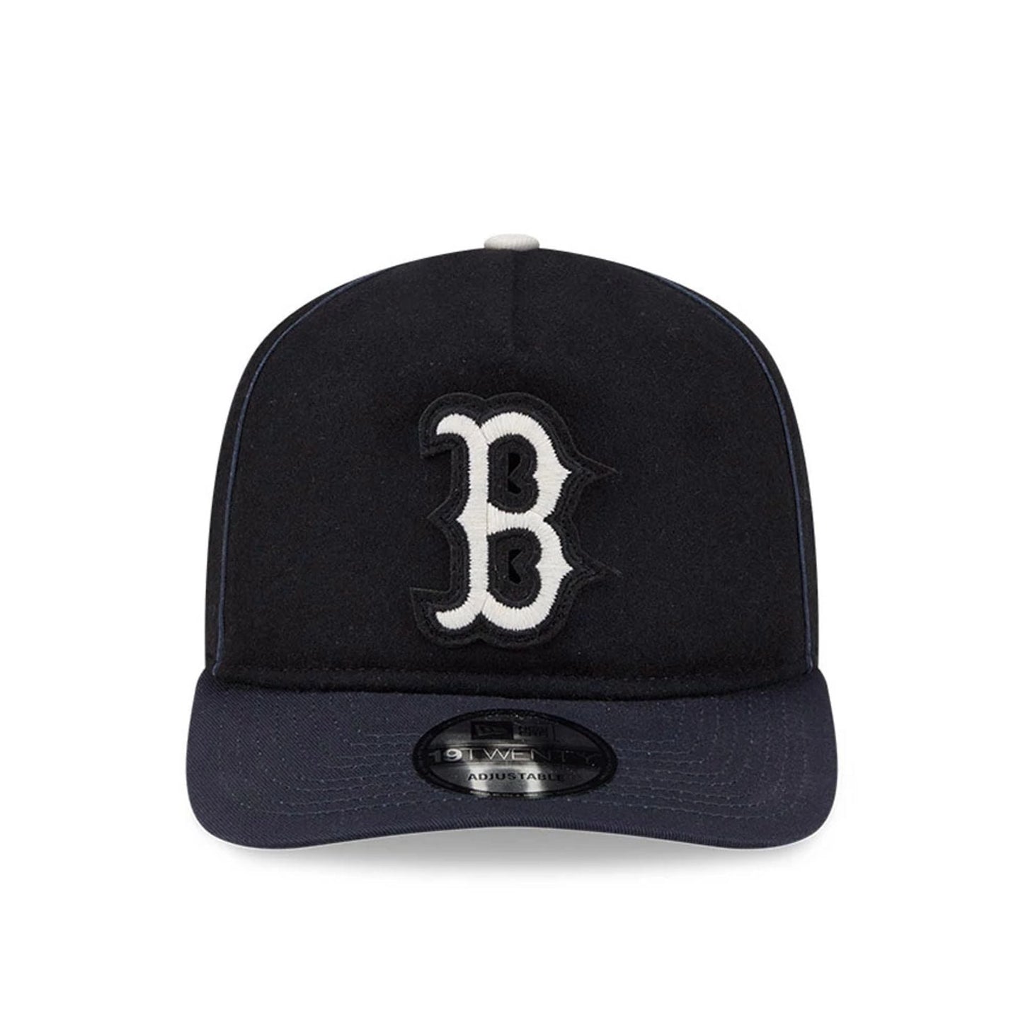Pictured is this MLB Felt Logo Boston Red Sox 19TWENTY cap in navy. 3