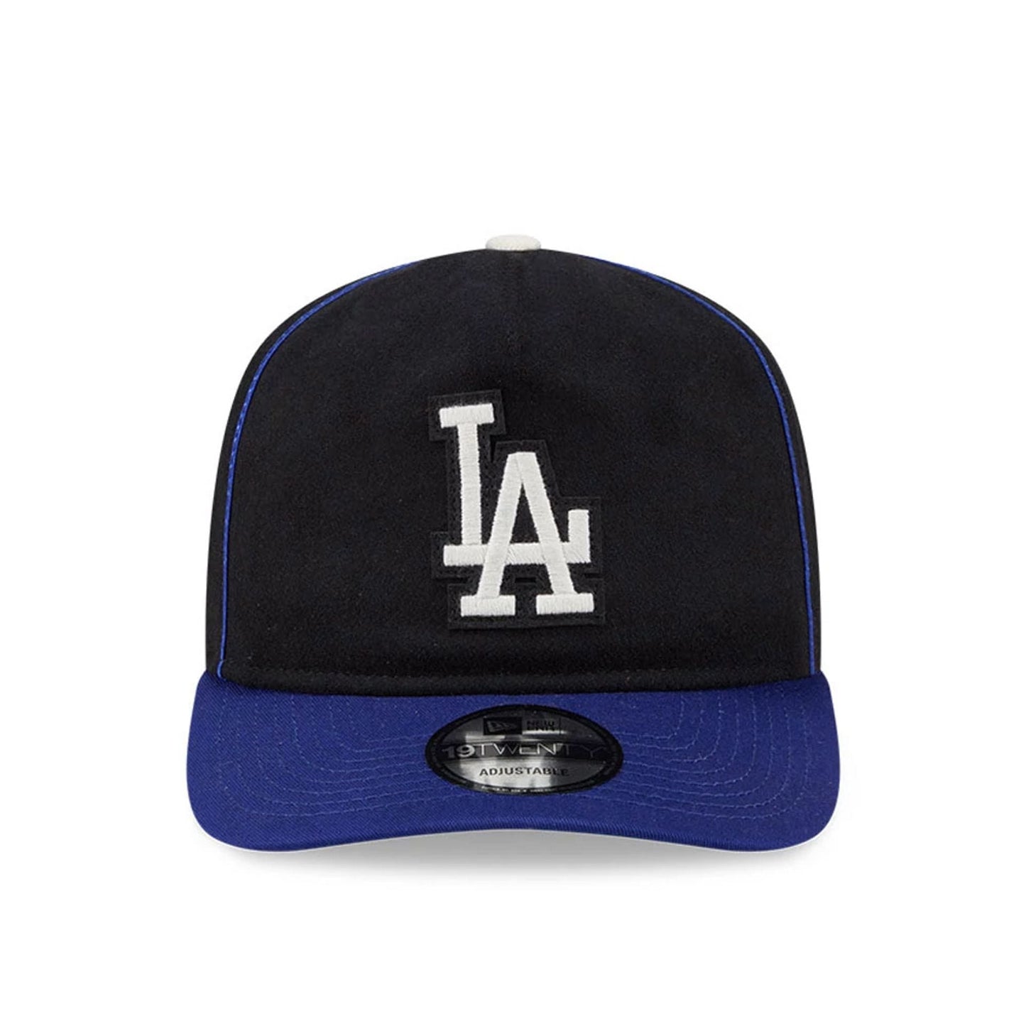 Pictured is this MLB Felt Logo LA Dodgers 19TWENTY cap in dark blue. 3