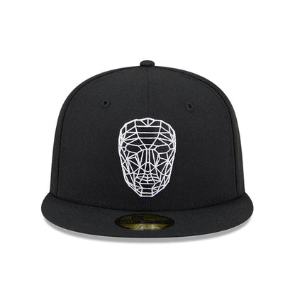 Pictured is this Netflix Squid Game Mask 59FIFTY Fitted cap in black. 3