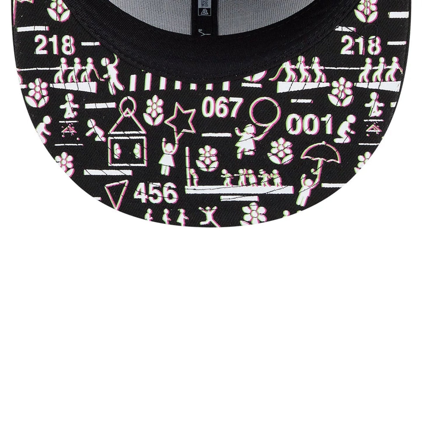 Pictured is this Netflix Squid Game Mask 59FIFTY Fitted cap in black. 2