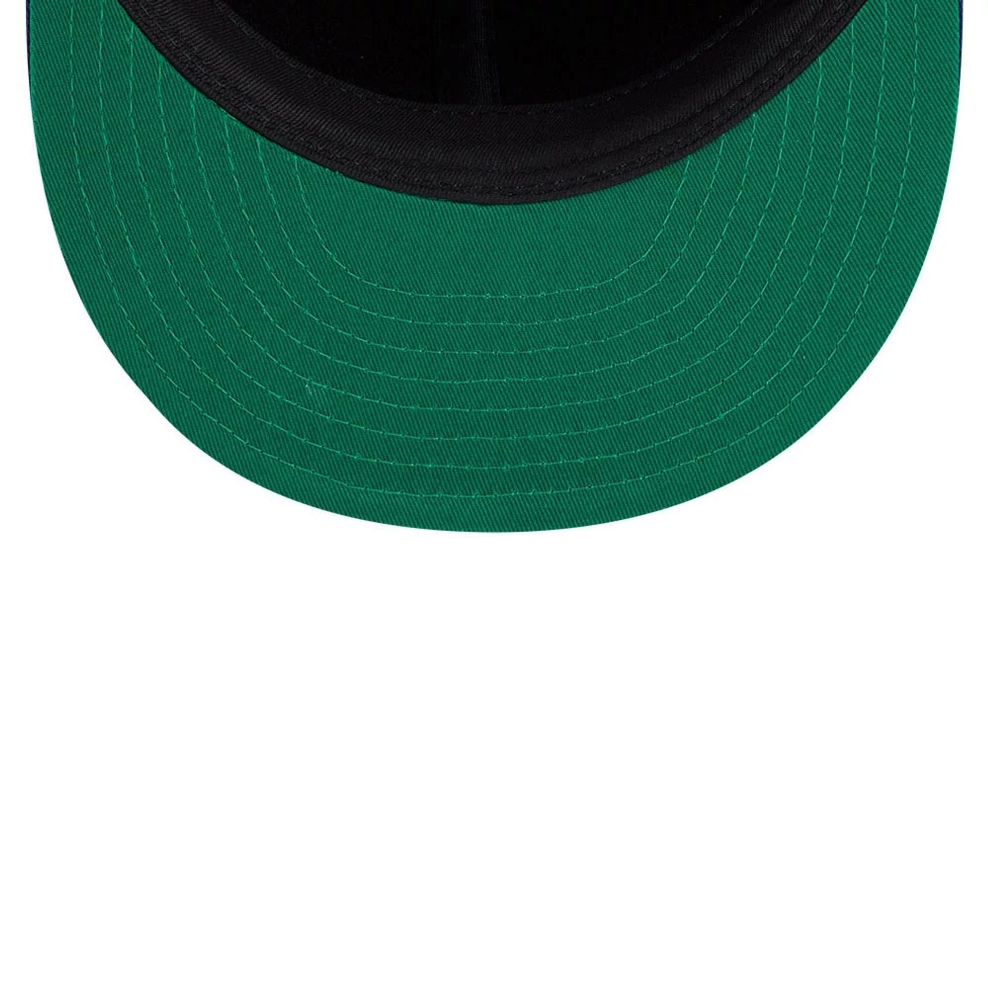 Pictured is this MLB Felt Logo LA Dodgers Retro Crown 59FIFTY Fitted cap in dark blue. 2