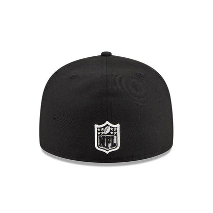 Pictured is this NFL Chiseled Embroidery Green Bay Packers 59FIFTY A-Frame Fitted cap in Black. 3