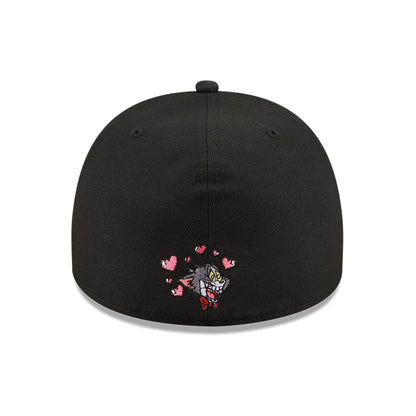 Pictured is this Tom & Jerry Love Struck 59FIFTY A-Frame Fitted cap in black. 5