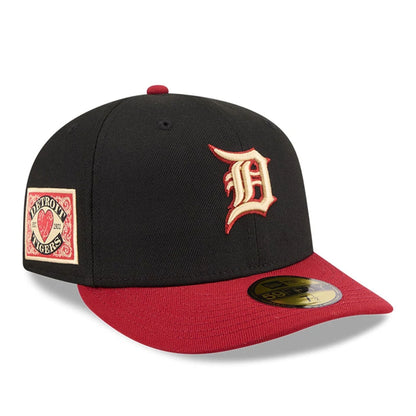 Pictured is this MLB Team Cards Detroit Tigers 59FIFTY Fitted cap in black. 1