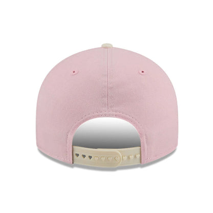 Pictured is this MLB Washed Tie Dye LA Dodgers 9FIFTY Snapback cap in pastel pink. 6