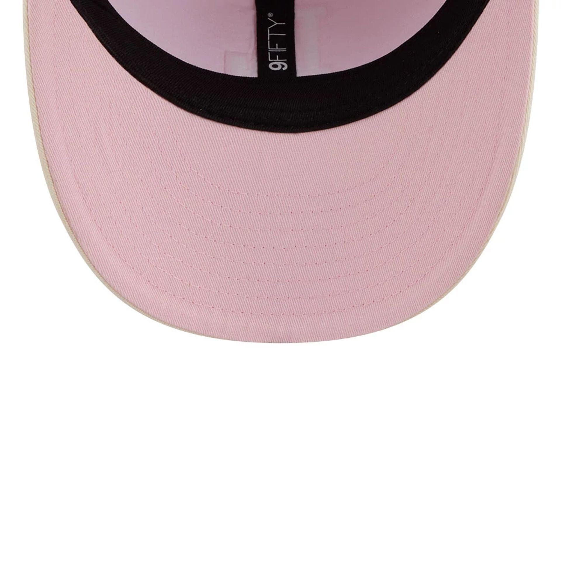 Pictured is this MLB Washed Tie Dye LA Dodgers 9FIFTY Snapback cap in pastel pink. 7