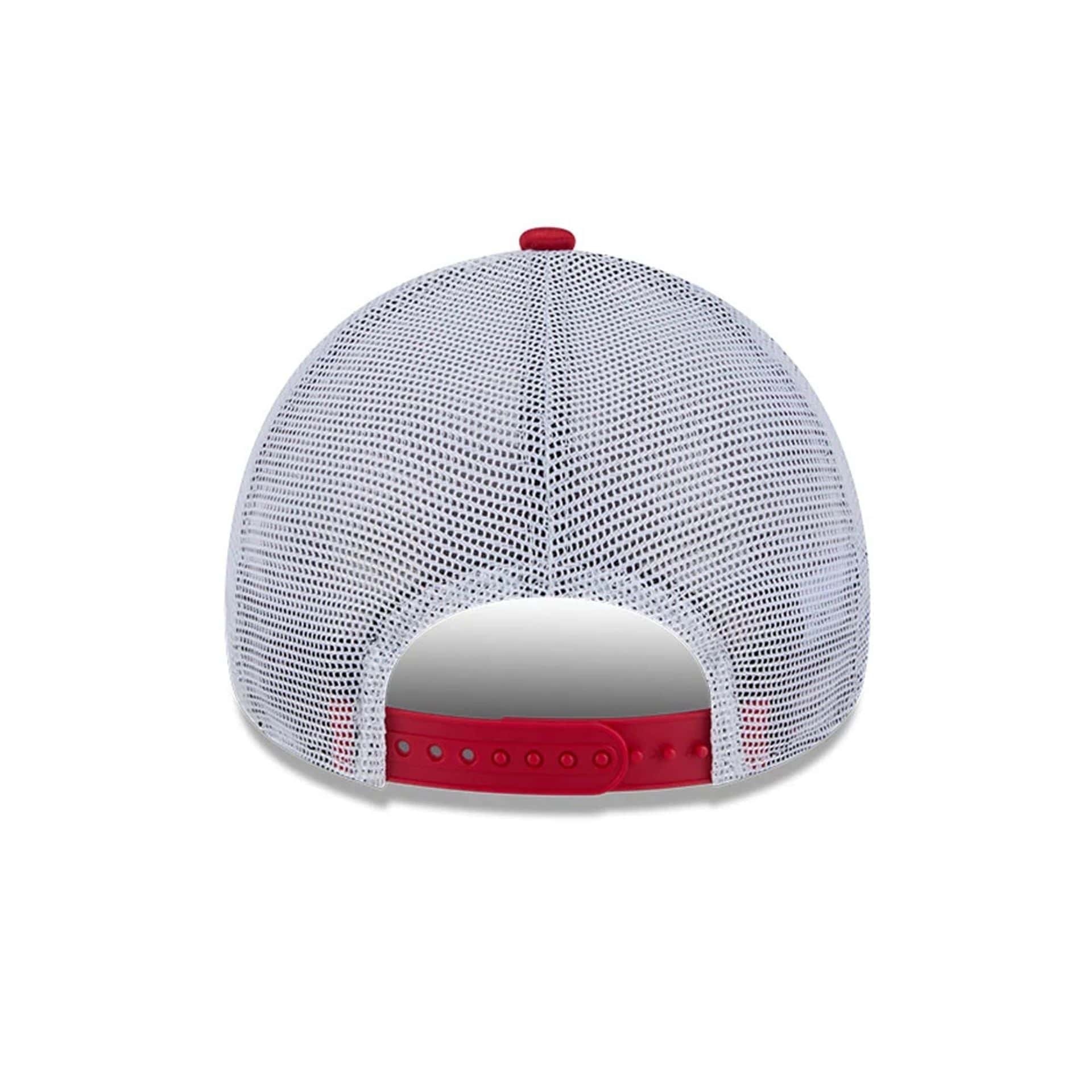 Pictured is this Tom & Jerry Love Cherie 9FORTY A-Frame Trucker cap in red. 5