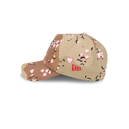 Pictured is this MLB Camo Hearts Miami Marlins 9FORTY A-Frame cap in Desert Camo. 5