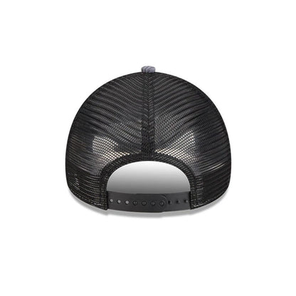 Pictured is this New Era Wide Cord 9FORTY A-Frame Trucker cap in dark blue. 6