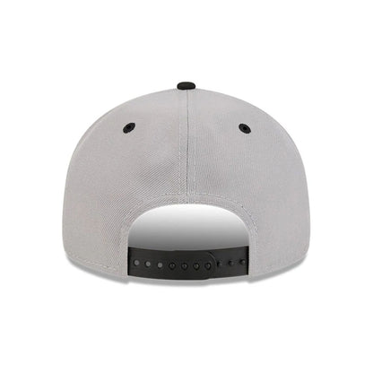 Pictured is this NBA Chainstitch Script Brooklyn Nets Retro Crown 9FIFTY cap in grey. 7