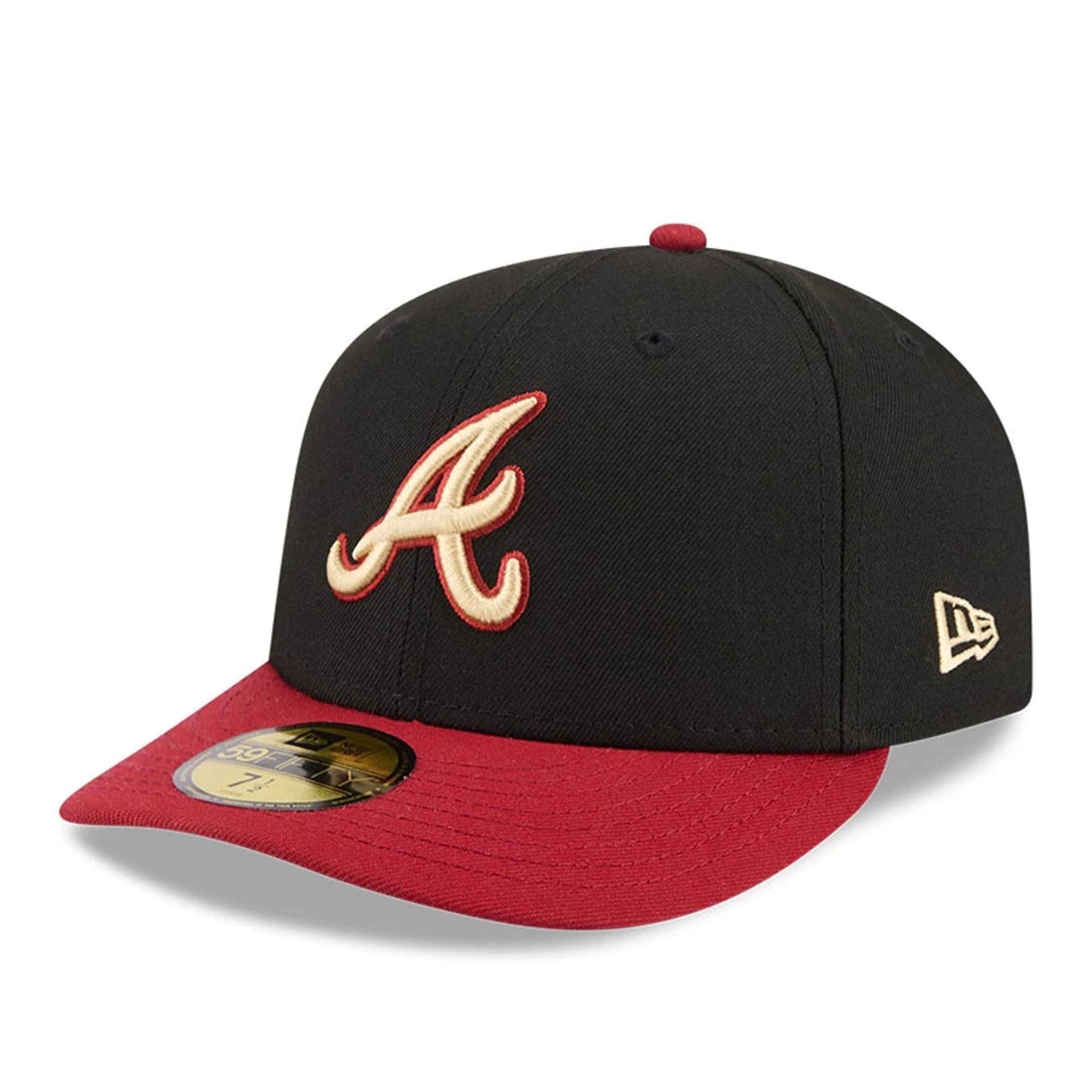 Pictured is this MLB Team Cards Atlanta Braves 59FIFTY Fitted cap in black. 4