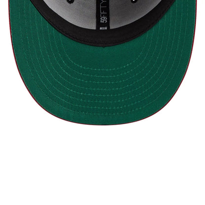 Pictured is this MLB Team Cards Boston Red Sox 59FIFTY Fitted cap in black. 2