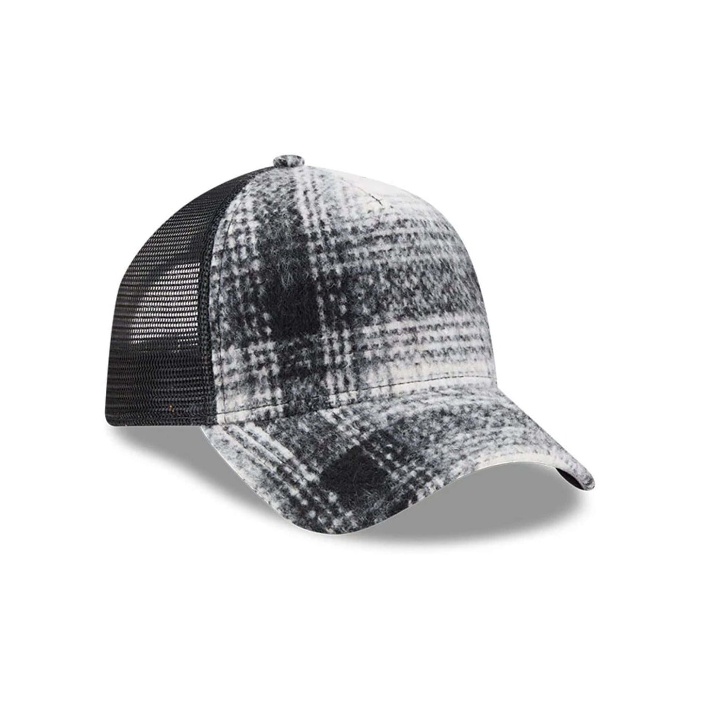 Pictured is this New Era 9FORTY A-Frame Trucker cap in white. 4