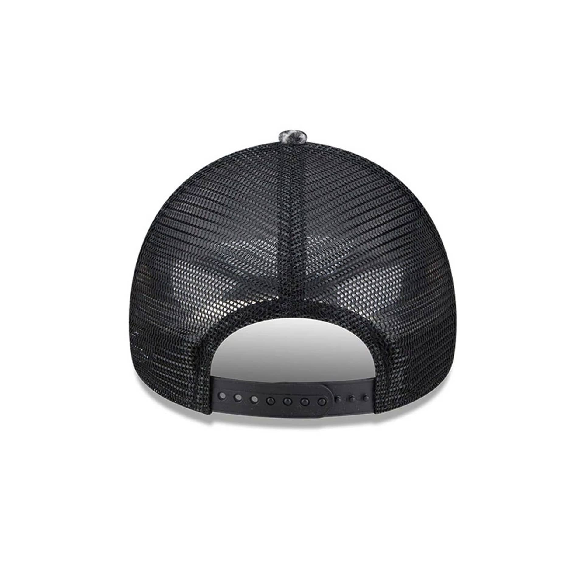 Pictured is this New Era 9FORTY A-Frame Trucker cap in white. 7