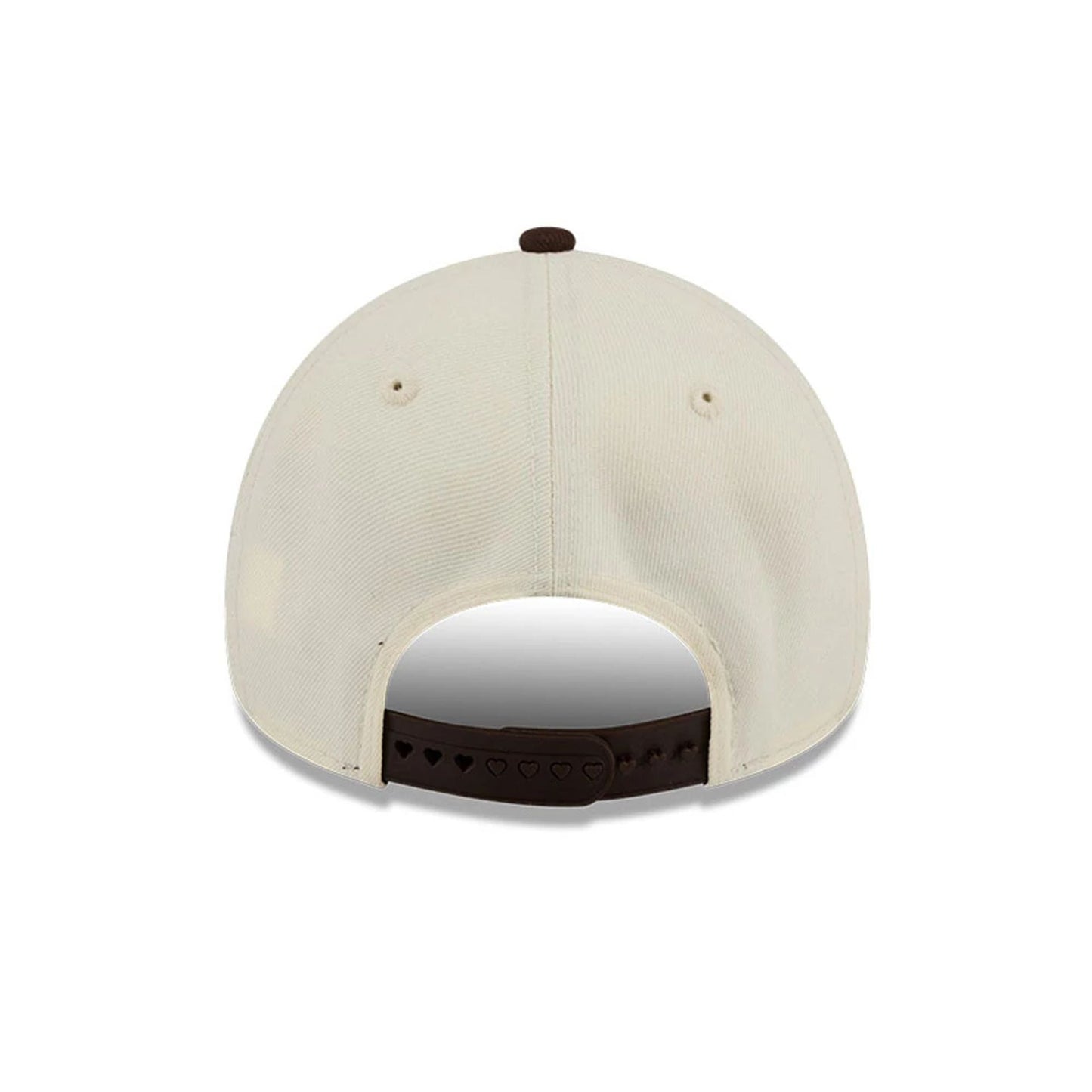 Pictured is this MLB City Script Athletics 9FORTY A-Frame cap in Cream. 7