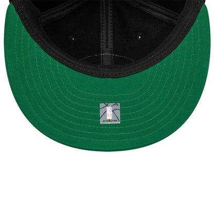 Pictured is this NBA Felt Logo Boston Celtics Retro Crown 59FIFTY Fitted cap in green. 7