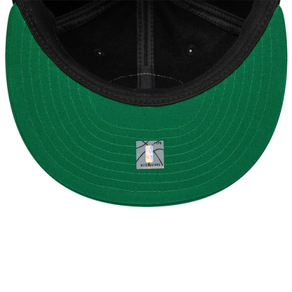 Pictured is this NBA Felt Logo Boston Celtics Retro Crown 59FIFTY Fitted cap in green. 7