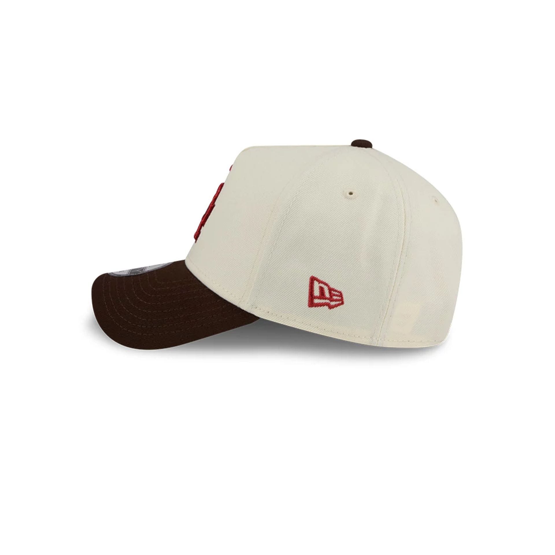 Pictured is this MLB City Script LA Dodgers 9FORTY A-Frame cap in Cream . 6