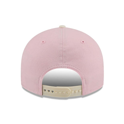 Pictured is this MLB Washed Tie Dye Atlanta Braves 9FIFTY Snapback cap in pastel pink. 6