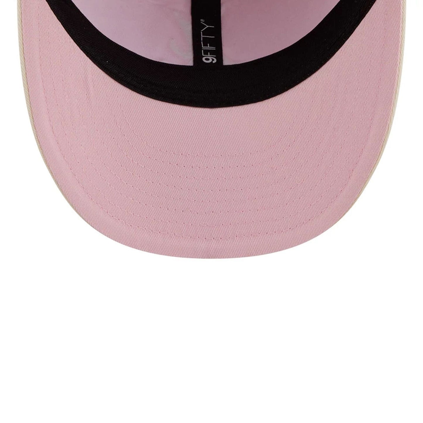 Pictured is this MLB Washed Tie Dye Atlanta Braves 9FIFTY Snapback cap in pastel pink. 7