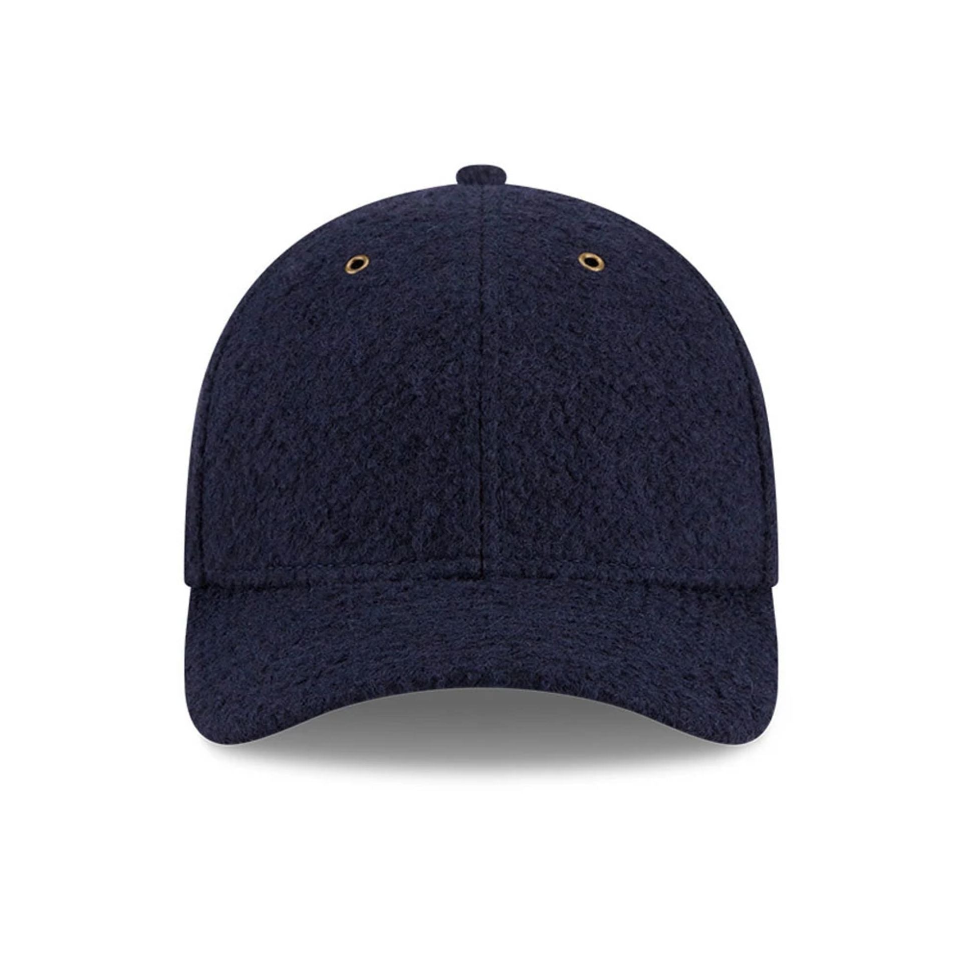 Pictured is this New Era Brushed Fleece 9FORTY M-Crown cap in navy. 4