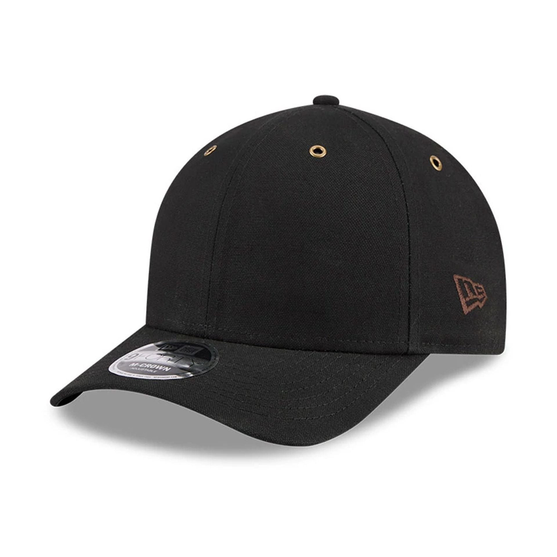 Pictured is this New Era 9FORTY M-Crown cap in black. 1