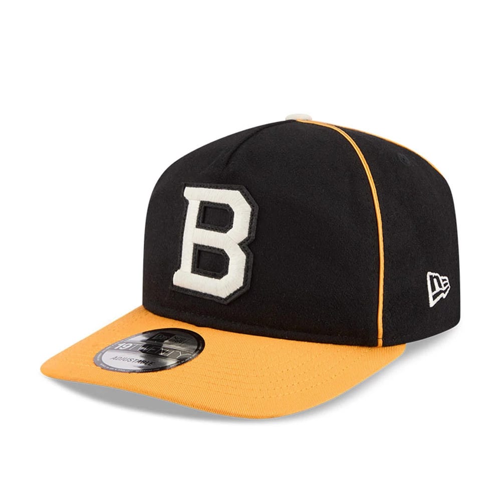 Pictured is this NHL Felt Logo Boston Bruins 19TWENTY cap in black. 4