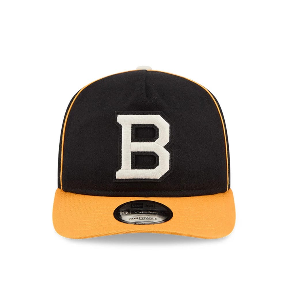 Pictured is this NHL Felt Logo Boston Bruins 19TWENTY cap in black. 3