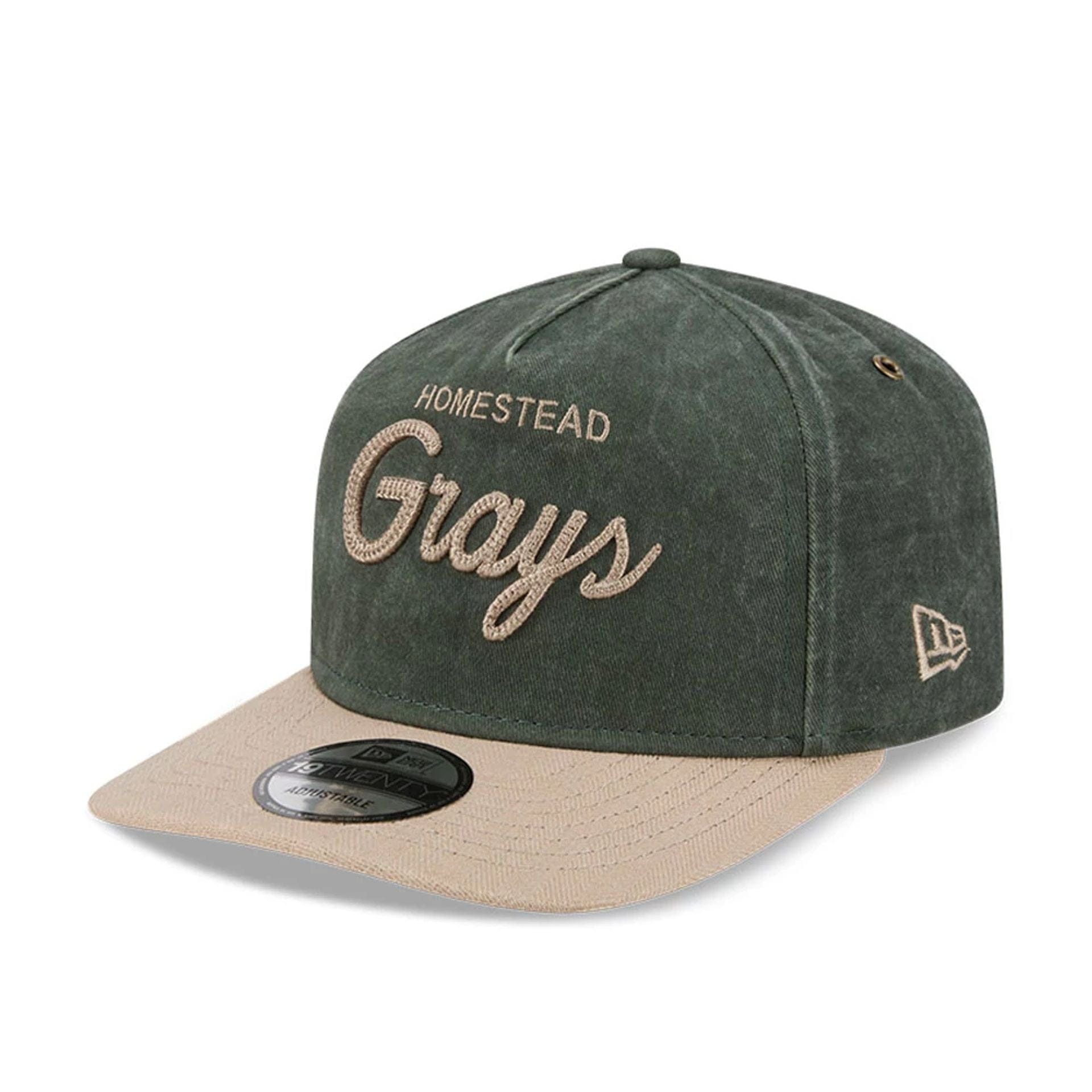 Pictured is this MLB Negro League Homestead Grays 19TWENTY cap in dark green. 4