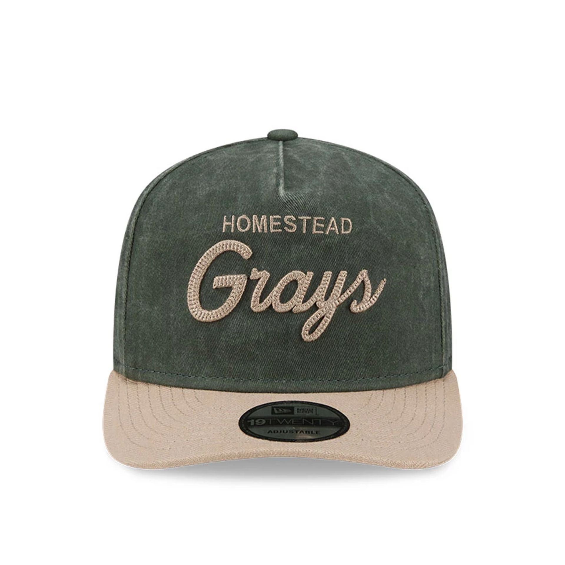 Pictured is this MLB Negro League Homestead Grays 19TWENTY cap in dark green. 3