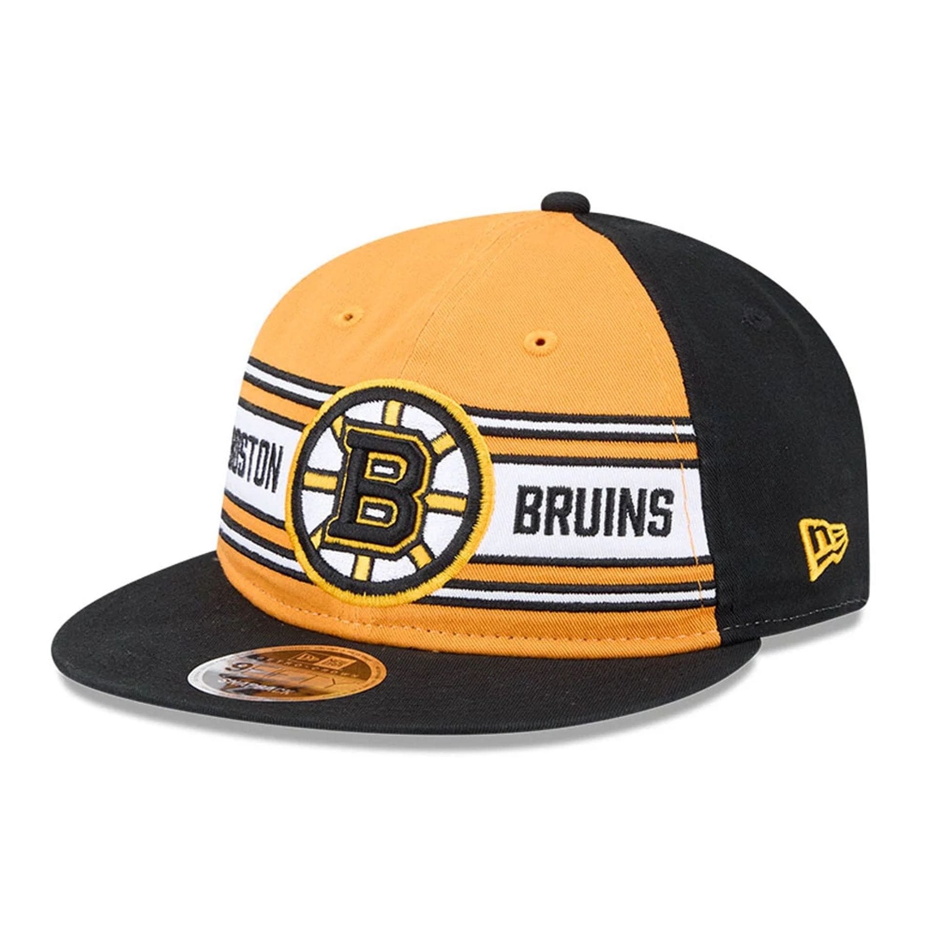 NHL Team Stripes Bruins Black Retro Crown 9FIFTY Cap | NEC EU