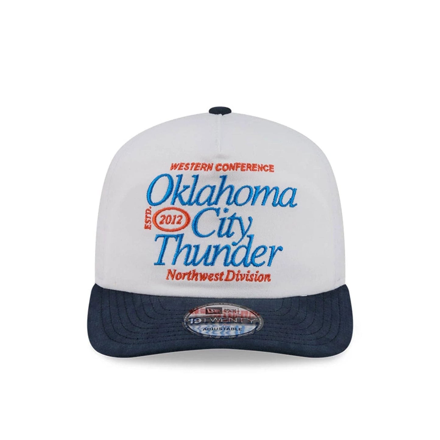 Pictured is this NBA Conference Oklahoma City Thunder 19TWENTY cap in white. 3