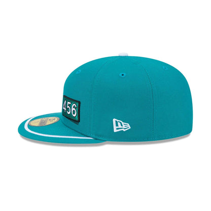 Pictured is this Netflix Squid Game 456 Patch 59FIFTY Fitted cap in green. 6