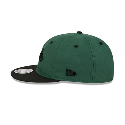 Pictured is this NBA Chainstitch Script Milwaukee Bucks Retro Crown 9FIFTY cap in dark green. 5
