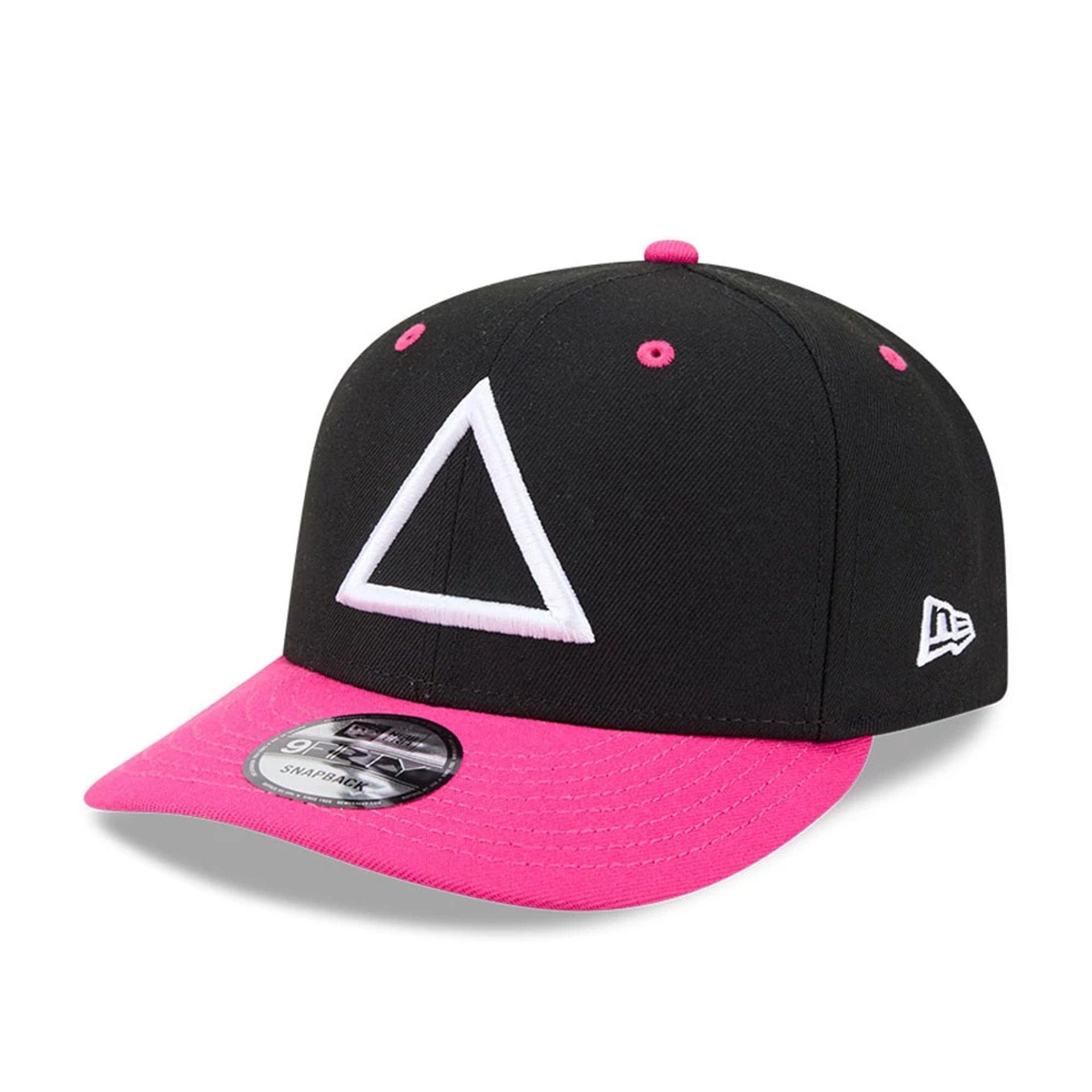 Pictured is this Netflix Squid Game Armed Guard 9FIFTY Snapback cap in black. 1