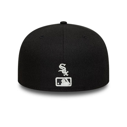 Pictured is this MLB Faux Pearl Chicago White Sox 59FIFTY Fitted cap in black. 5