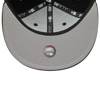Pictured is this MLB Faux Pearl Chicago White Sox 59FIFTY Fitted cap in black. 2