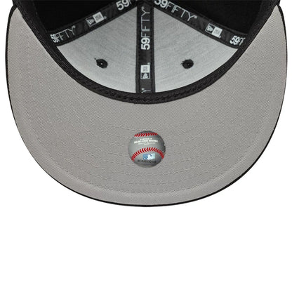 Pictured is this MLB Faux Pearl LA Dodgers 59FIFTY Fitted cap in black. 2