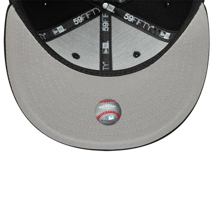 Pictured is this MLB Faux Pearl Detroit Tigers 59FIFTY Fitted cap in black. 2