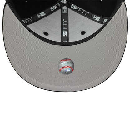 Pictured is this MLB Faux Pearl Oakland Athletics 59FIFTY Fitted cap in black. 2