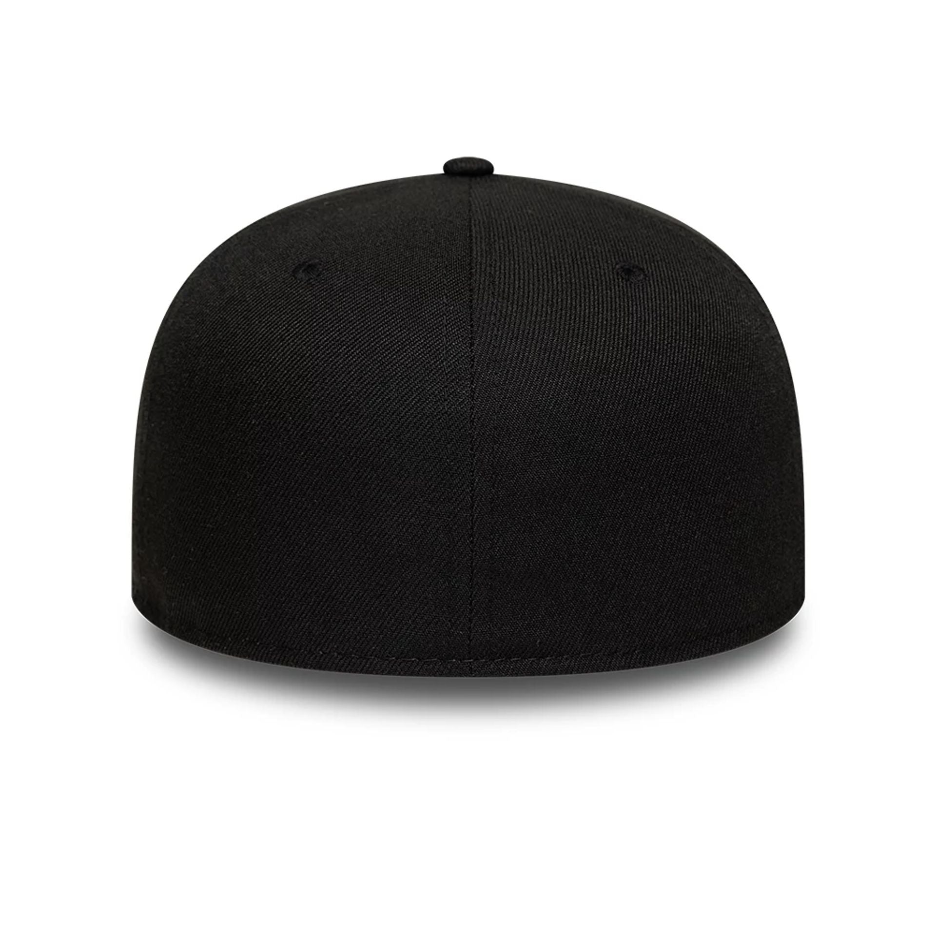 Pictured is this New Era Faux Pearl 59FIFTY Fitted cap in black. 7
