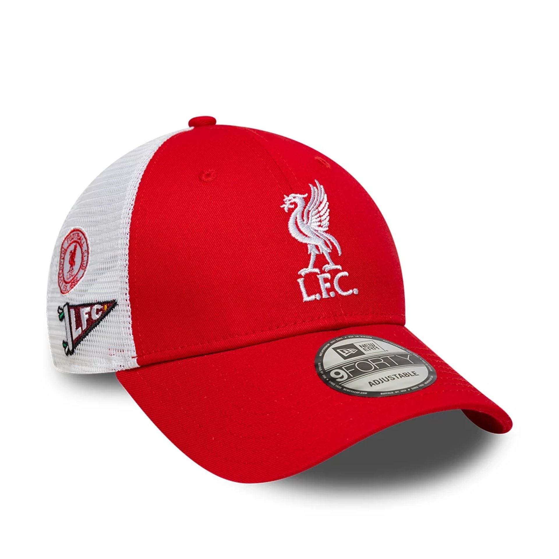Pictured is this Patch Liverpool FC 9FORTY cap in red. 1