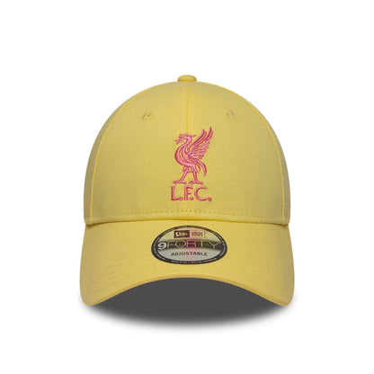 Pictured is this Womens Liverpool FC 9FORTY cap in pastel yellow. 2