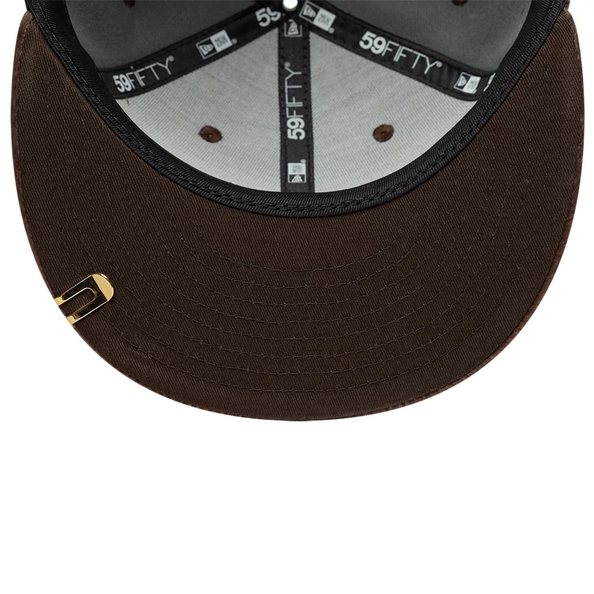 Pictured is this New Era Faux Pony 59FIFTY Fitted cap in dark brown. 7