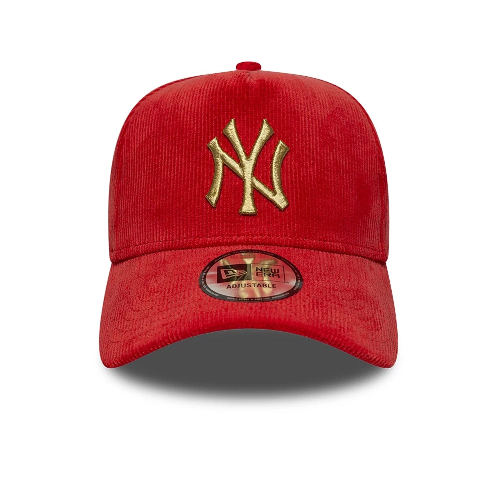 Pictured is this MLB Cord New York Yankees 9FORTY A-Frame cap in dark red. 2