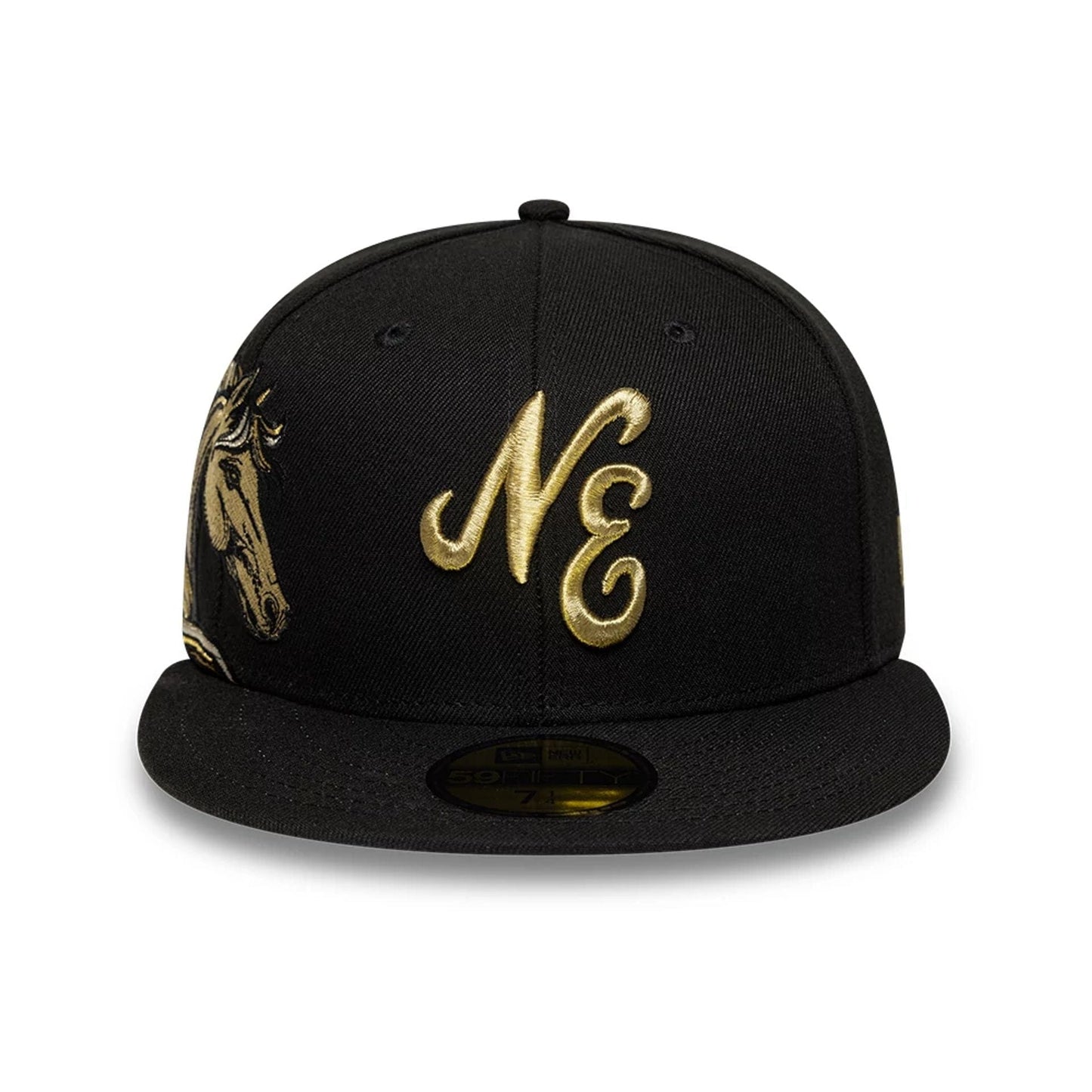 Pictured is this New Era Horse 59FIFTY Fitted cap in black. 2