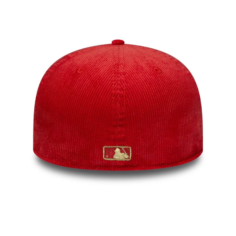 Pictured is this MLB Cord Chicago White Sox 59FIFTY Fitted cap in red. 4