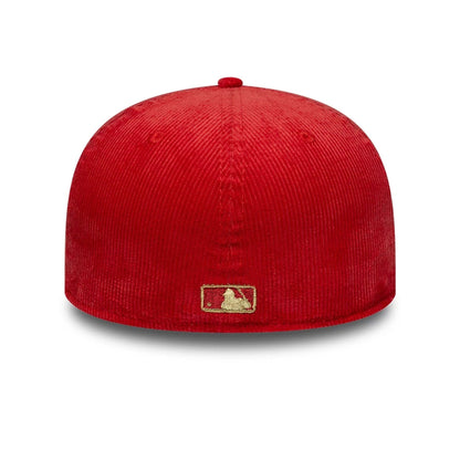 Pictured is this MLB Cord Chicago White Sox 59FIFTY Fitted cap in red. 4