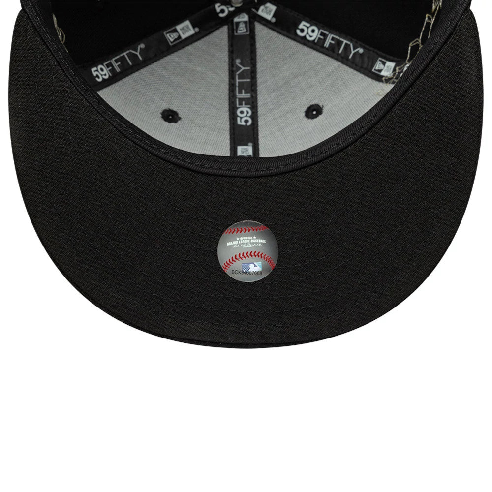 Pictured is this MLB Floral New York Yankees 59FIFTY Fitted cap in black. 7